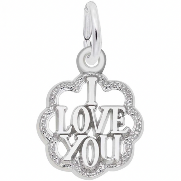 Rembrandt Sterling Silver I Love You Charm