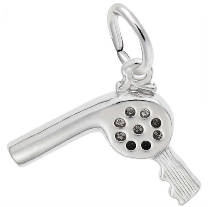 Rembrandt Sterling Silver Hair Dryer Charm