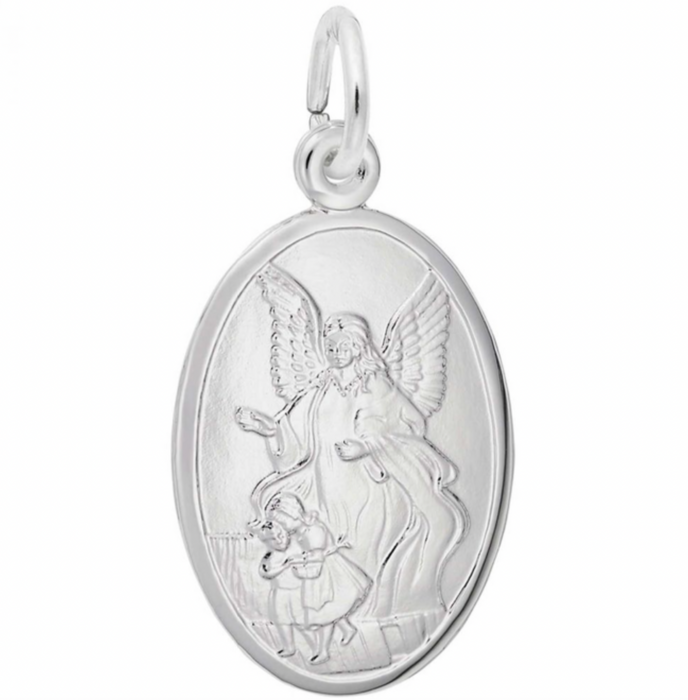 Rembrandt Sterling Silver Guardian Angel Charm
