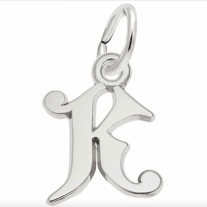 Rembrandt Sterling Silver Letter "K" Charm
