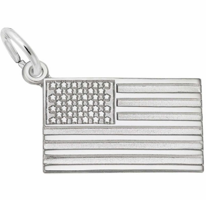 Rembrandt Sterling USA Silver Flag Charm
