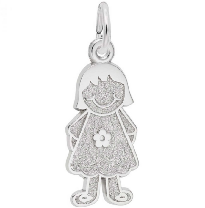Rembrandt Sterling Silver Girl Charm