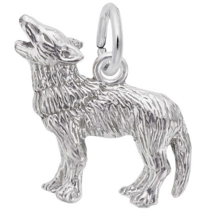 Rembrandt Sterling Silver Wolf Charm