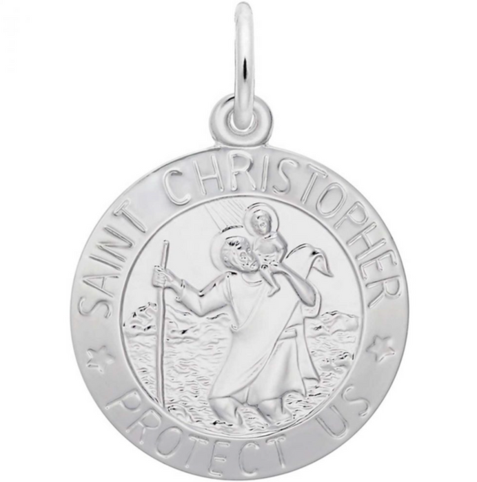 Rembrandt Sterling Silver St. Christopher Charm