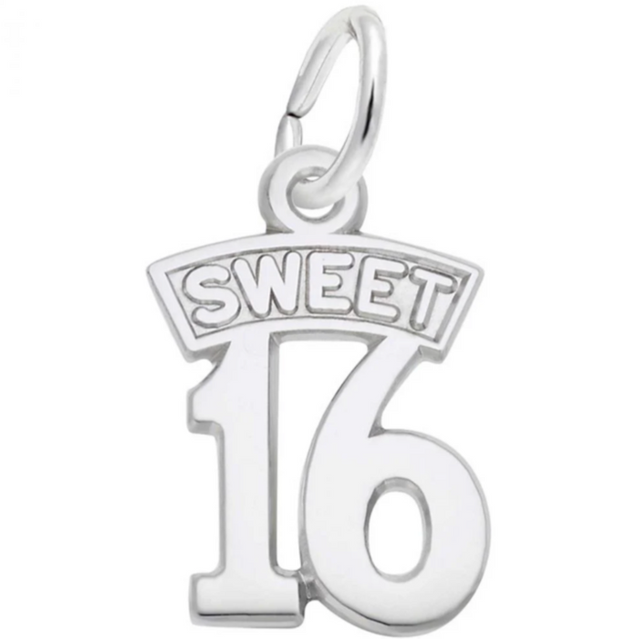 Rembrandt Sterling Silver Sweet 16 Charm