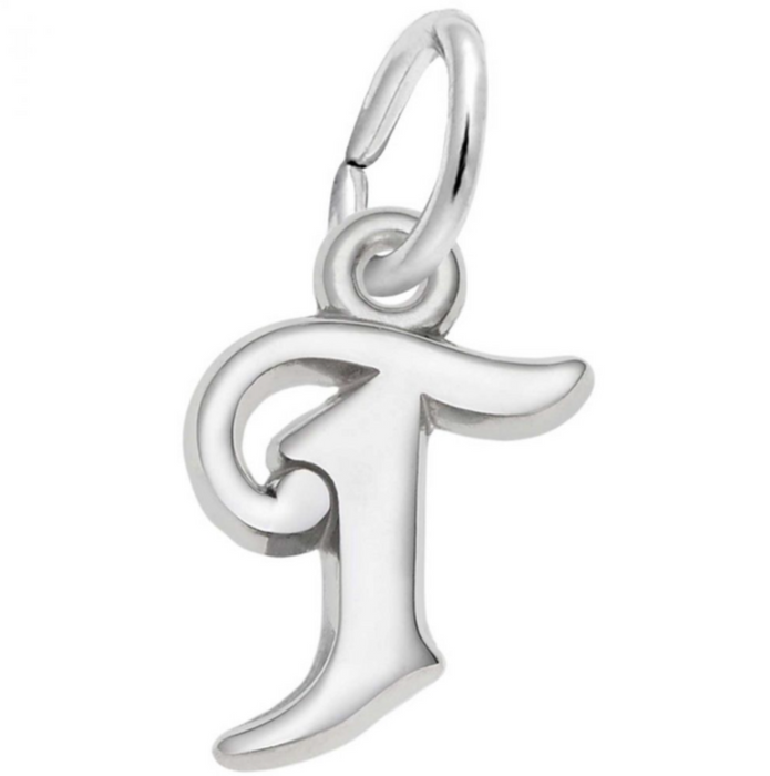 Rembrandt Sterling Silver Initial "T" Charm