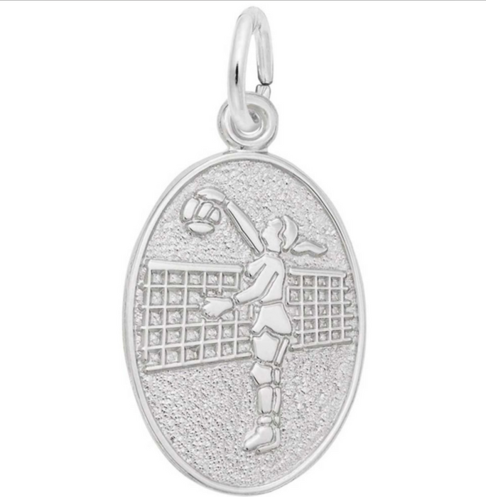 Rembrandt Sterling Silver Girl's Volleyball Charm