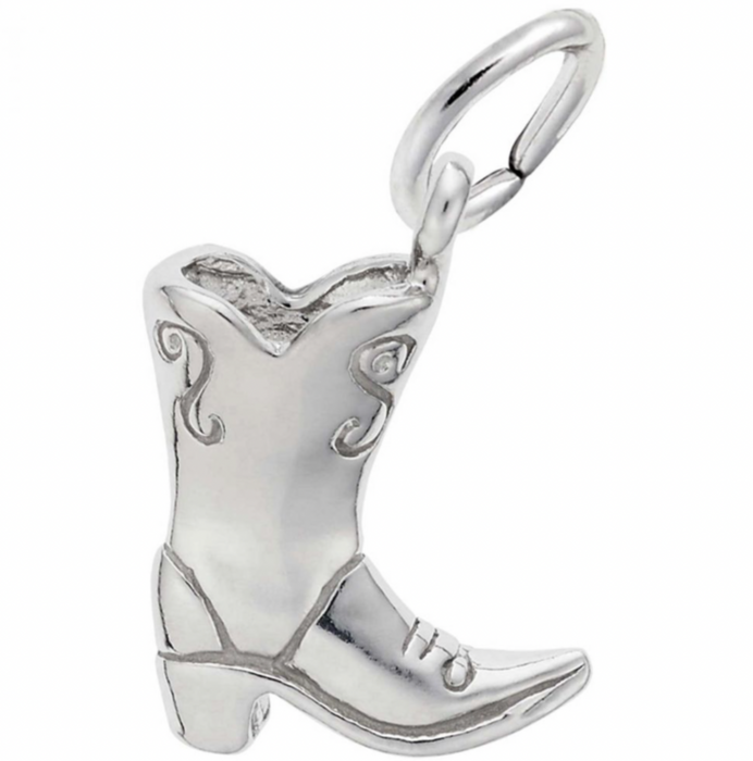 Rembrandt Sterling Silver Cowboy Boot Charm