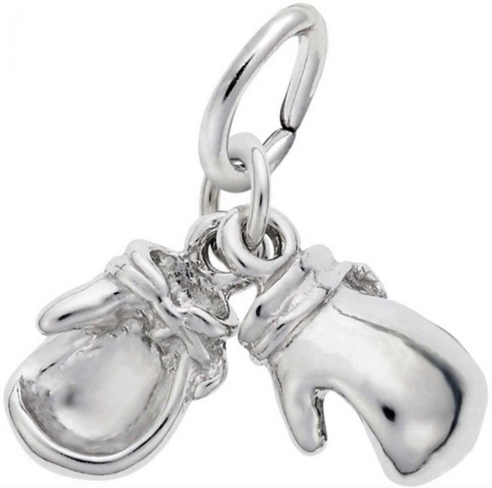 Rembrandt Sterling Silver Boxing Gloves Charm