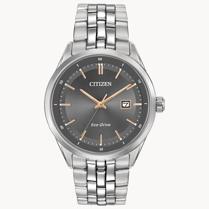 Citizen Gent's Eco-Drive Silver Gray Dial Watch