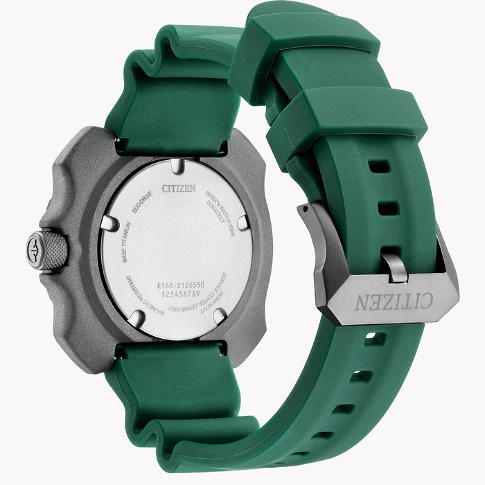 Citizen Gent's Promaster Eco-Drive Dive Green Silicone Watch