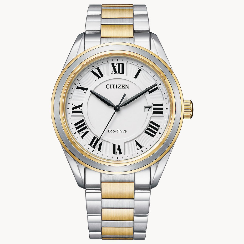 CITIZEN - sabo Citizen Arezzo Eco-Drive Watch, Two-Tone with White Dial