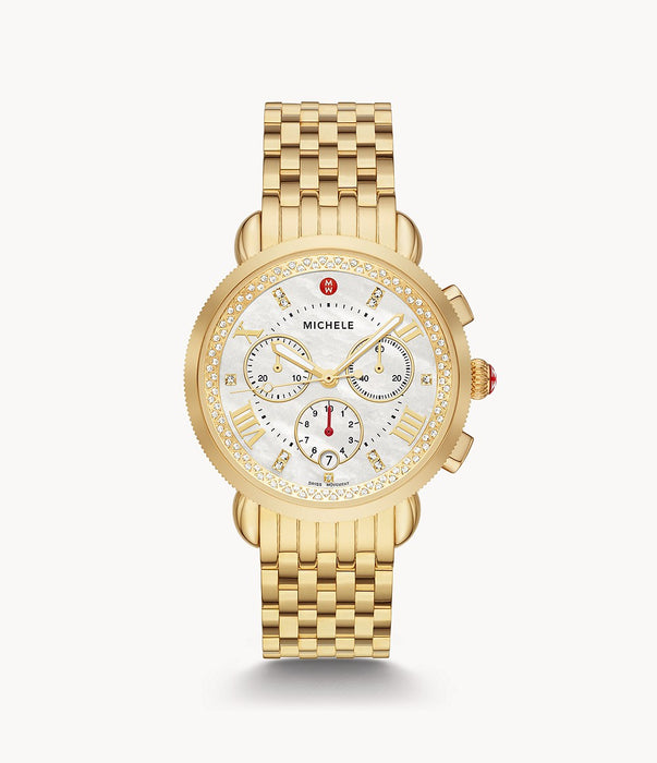 Michele Sport Sail Gold Diamond Watch
