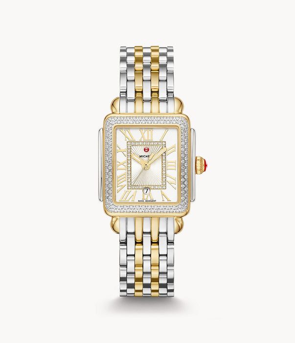 Michele Deco Madison Mid Diamond Two-Tone Watch