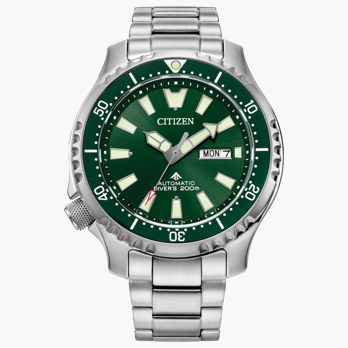 Citizen Gent's Promaster Diver Automatic Green Dial Stainless Steel Watch