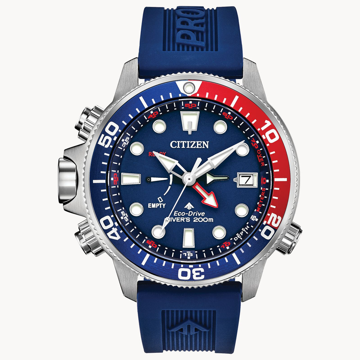 Citizen Promaster Aqualand Eco-Drive Watch, Blue Dial with