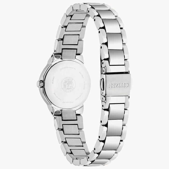 Citizen Ladies Eco-Drive Pearl Dial and Stainless Steel Watch