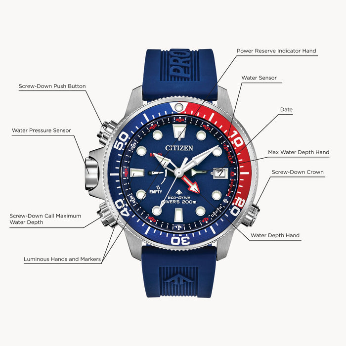 Citizen Gent's Promaster Aqualand Eco-Drive Blue Dial watch