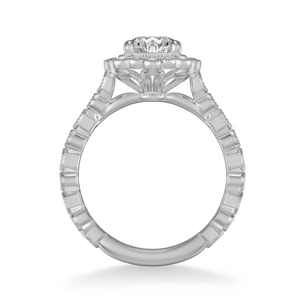 Art Carved Lilith Vintage Halo Engagement Ring Setting