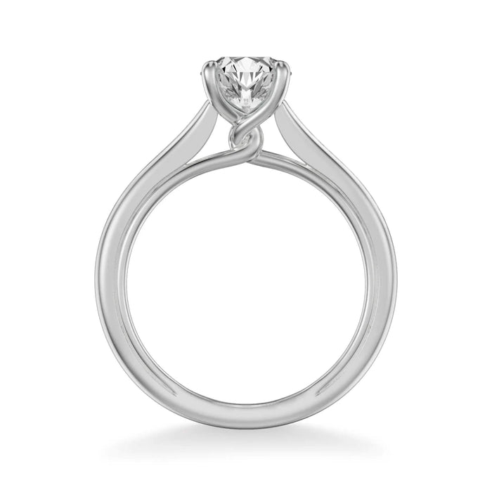 Art Carved Tayla Contemporary Solitaire Twist Engagement Ring Setting