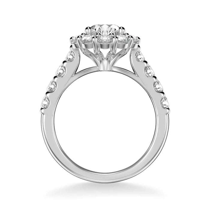Art Carved Wynona Classic Round Halo Engagement Ring Setting
