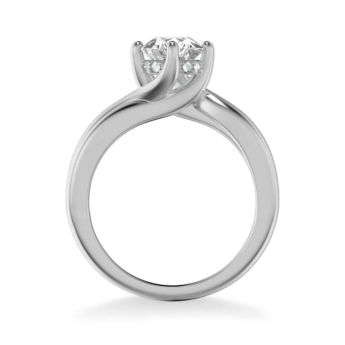 Art Carved Whitney Contemporary Solitaire Twist Engagement Ring Setting